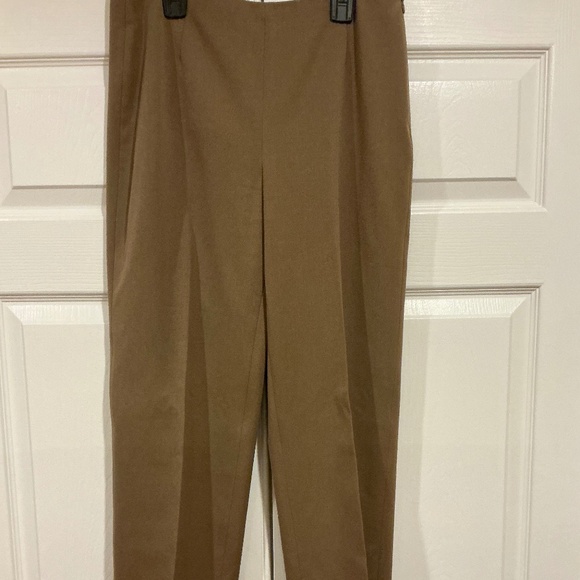 Talbots brown pants side zipper size 8 - Picture 1 of 7